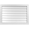 Ekena Millwork Vertical Surface Mount PVC Gable Vent w/ 2"W x 2"H , Brickmould Sill Frame, 34"W x 24"H GVPVE34X2403SN - alternate 1